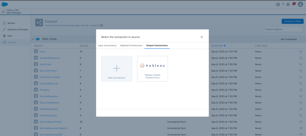 Connect with Tableau Online