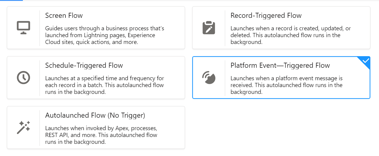 Platform Event-triggered Flow