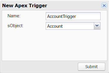 new apex trigger