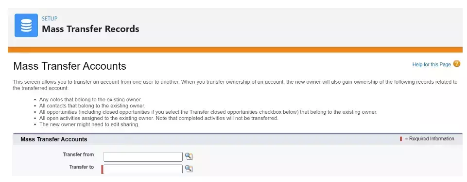 Mass Transfer and Mass Delete in Salesforce